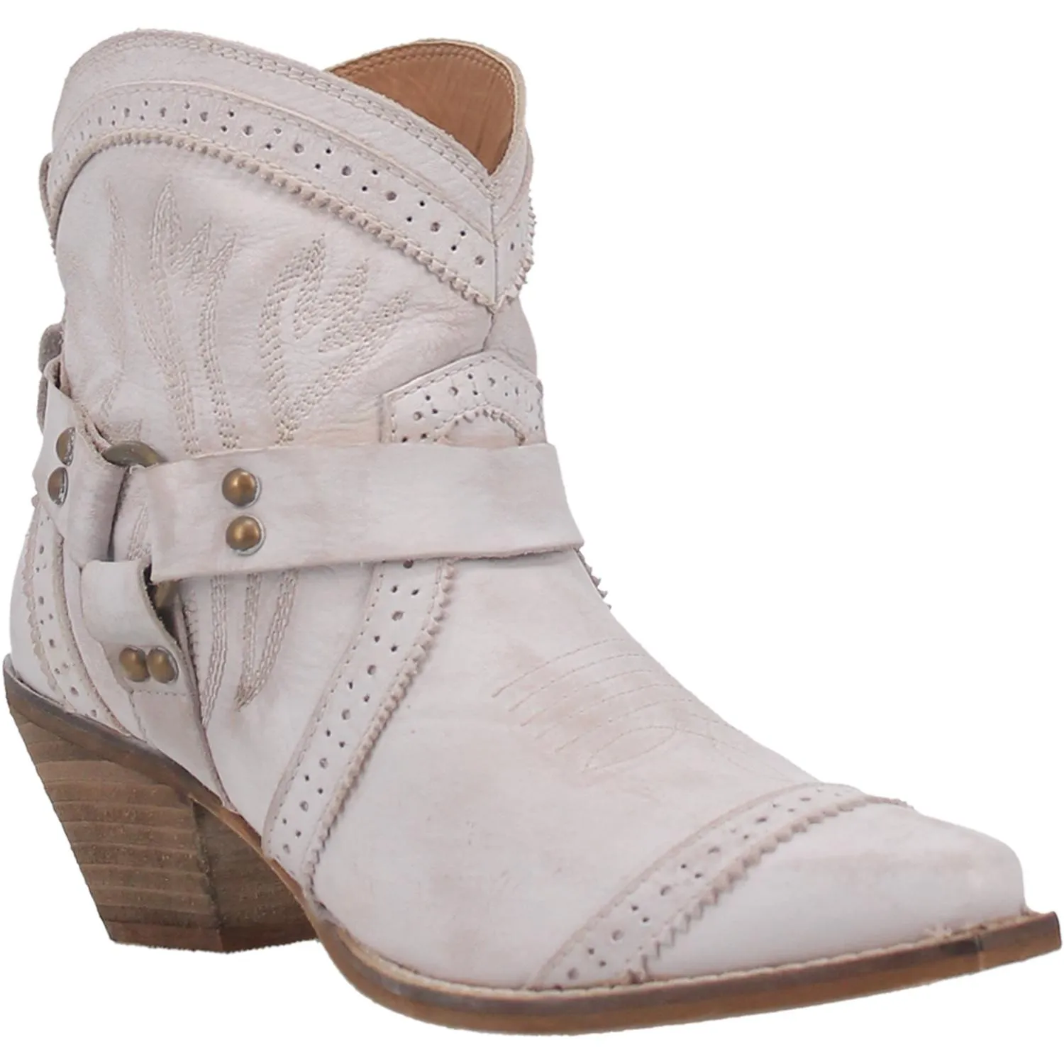 *DISCONTINUED* | Dingo | Gummy Bear Leather Cowboy Boots in Off White - Last Chance Size 9