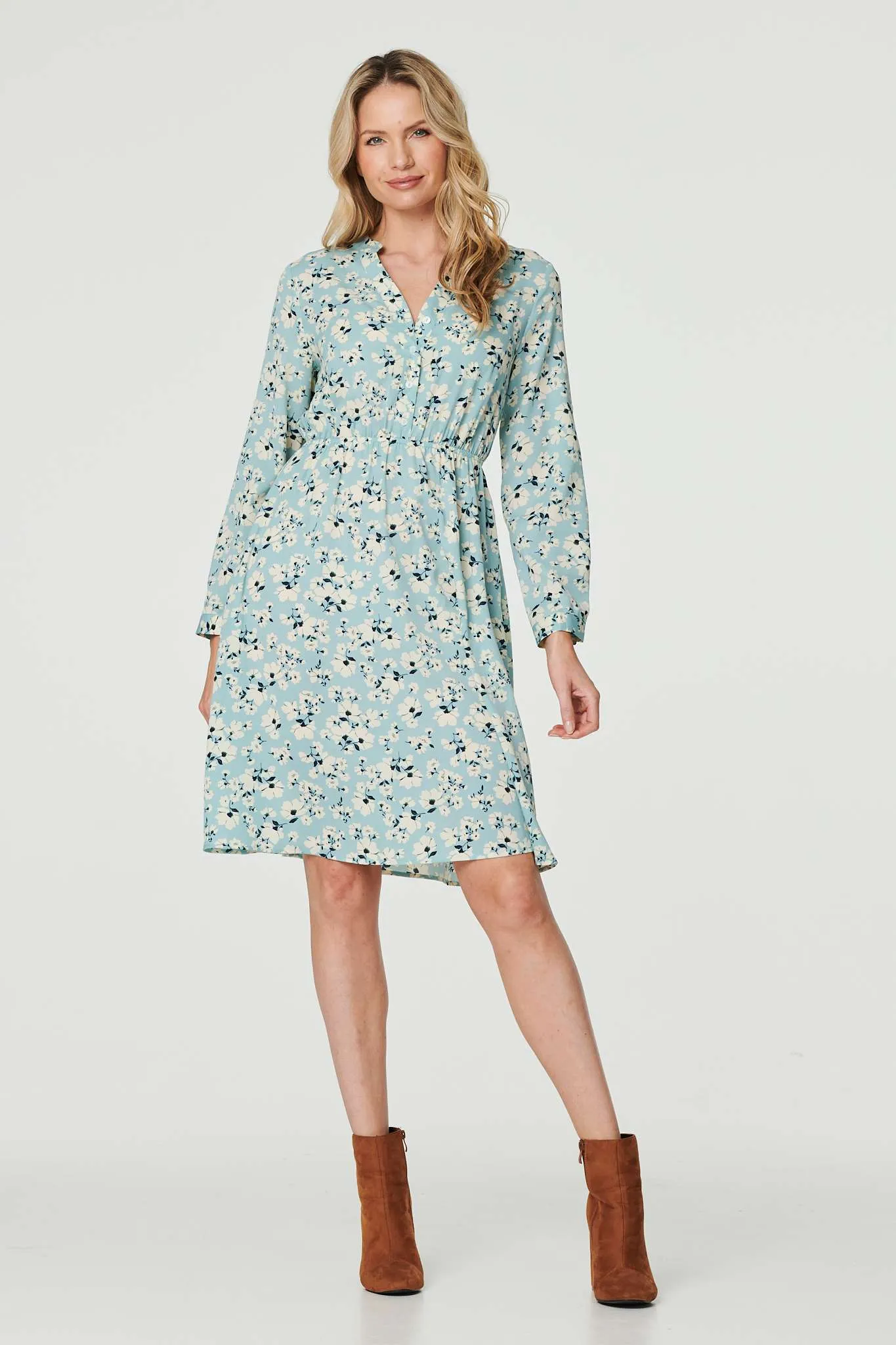 Ditsy Floral Knee Length Dress