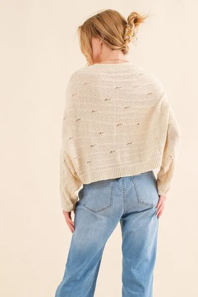 Dolman Sleeve Knit Top