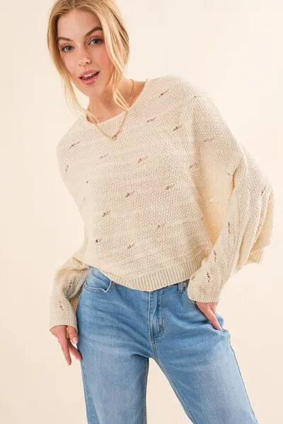 Dolman Sleeve Knit Top