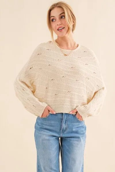 Dolman Sleeve Knit Top