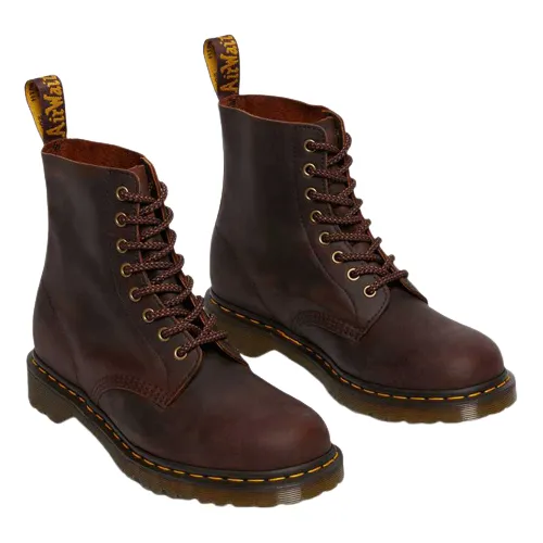 Dr. Martens 8 Eyelet Boots - Pascal 1460 - Brown