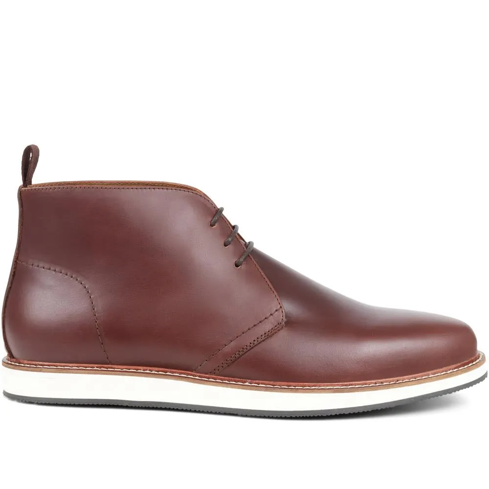 Ezra Leather Chukka Boots - EZRA / 324 393