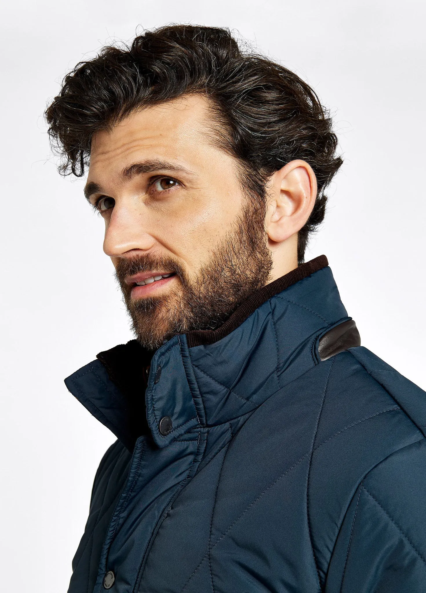 Farmley Men’s Quilted Jacket - Navy