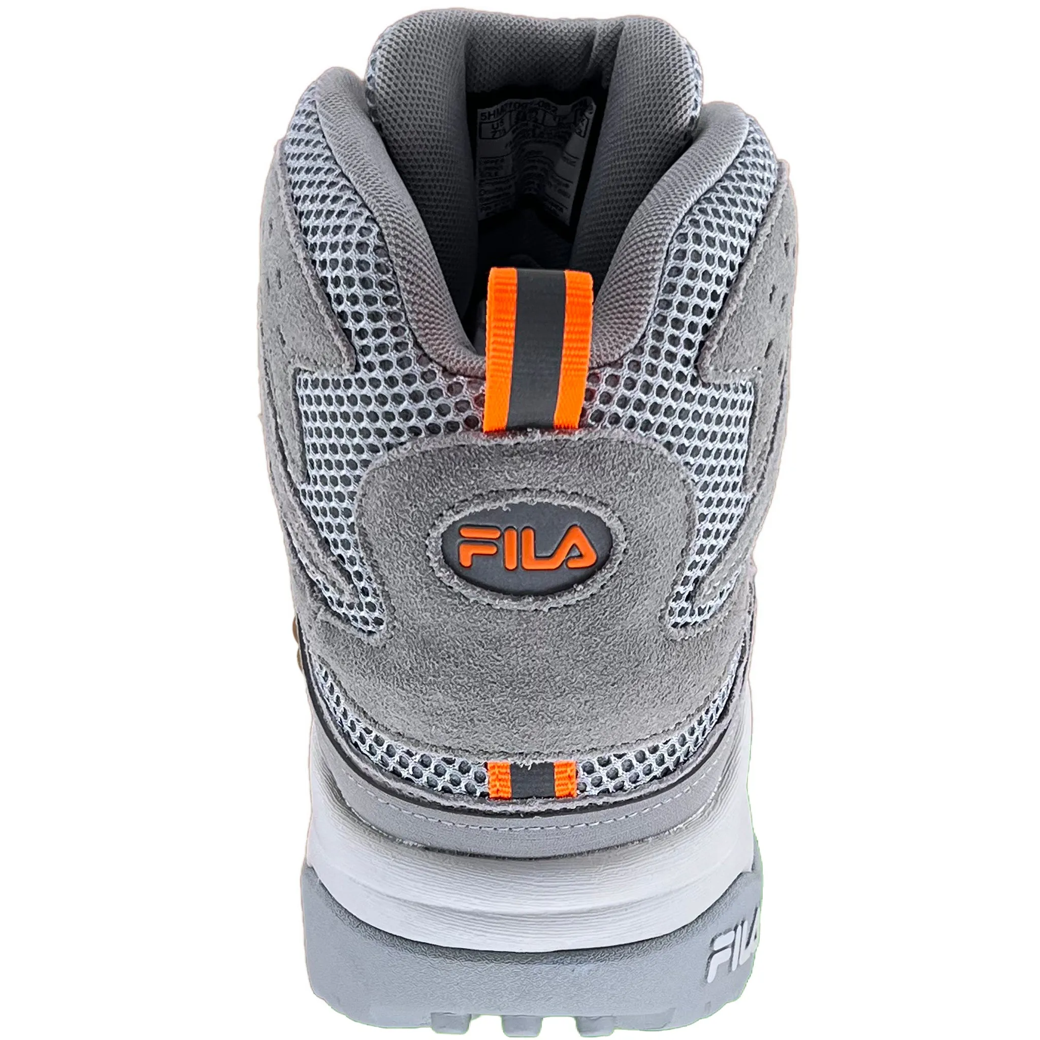 Fila Women's Ranger Boots Casual Sneaker Boot Grey Orange 5HM01097-082