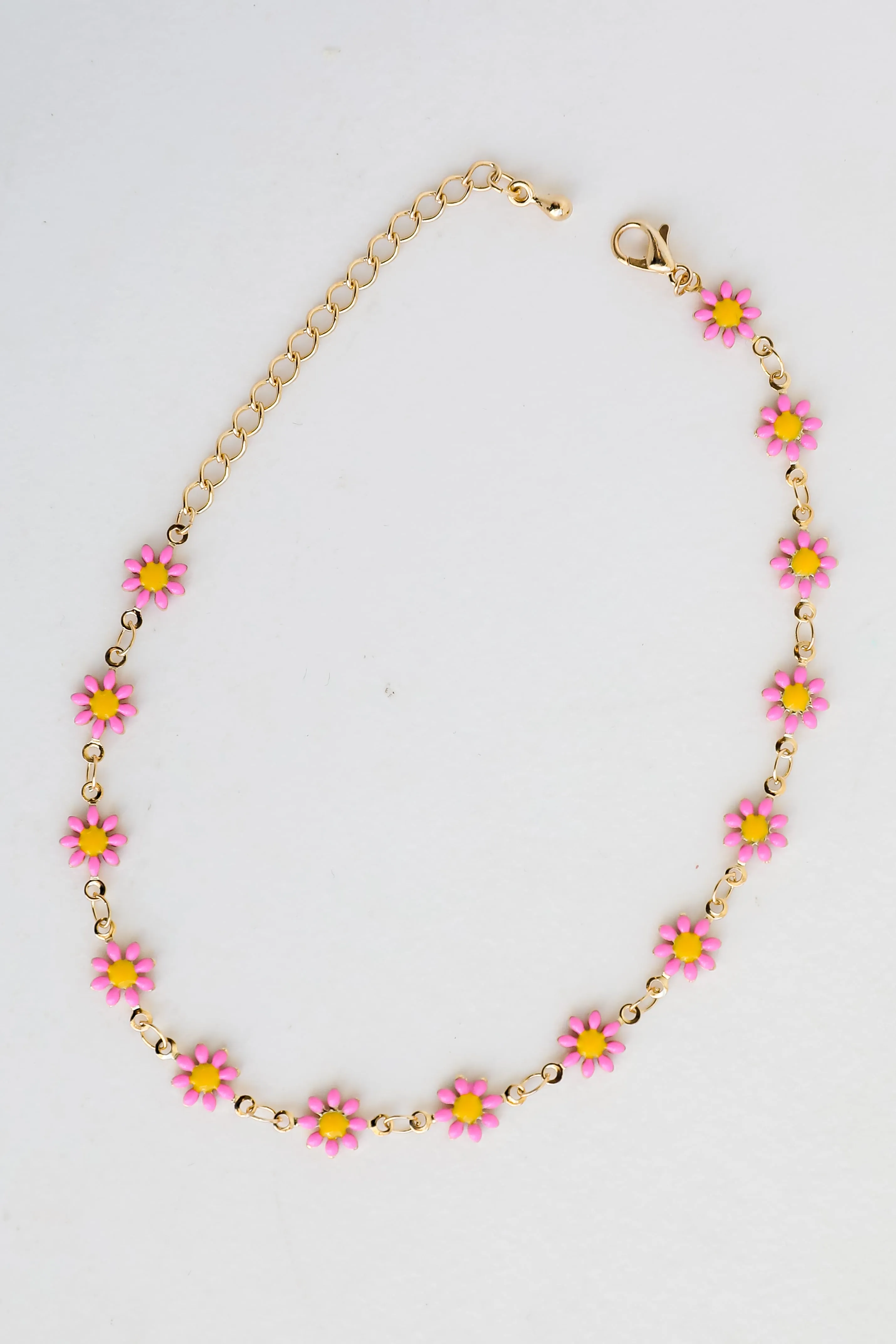 FINAL SALE - Bridget Gold Flower Charm Anklet