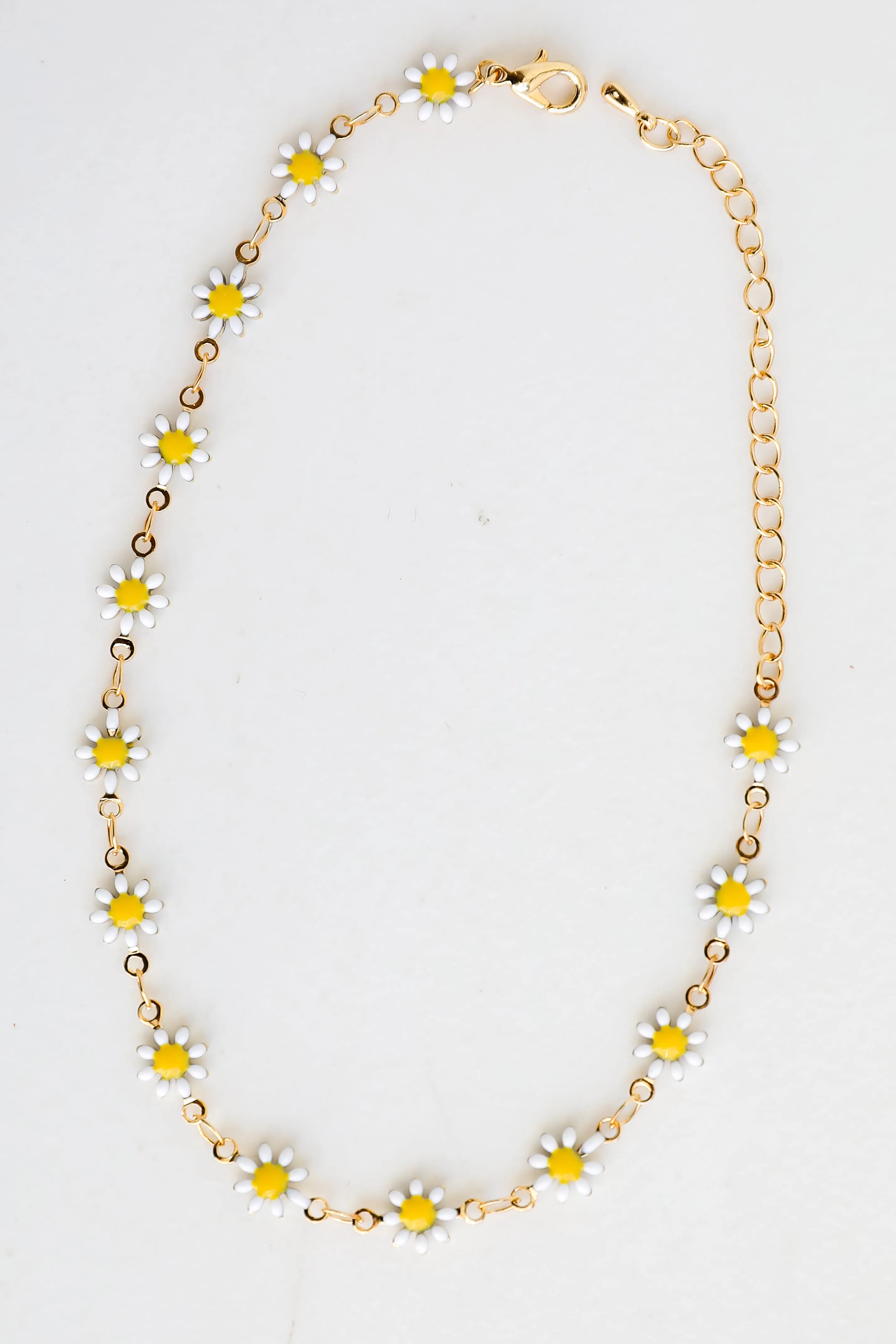 FINAL SALE - Bridget Gold Flower Charm Anklet