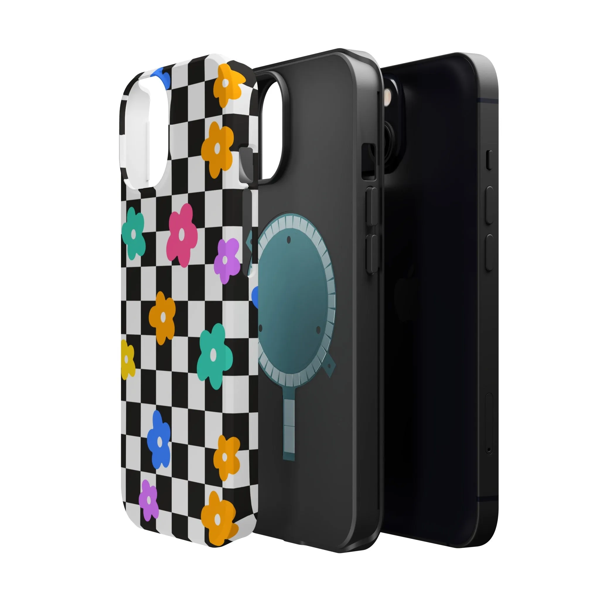 Floral Checkmate | Floral Check Case