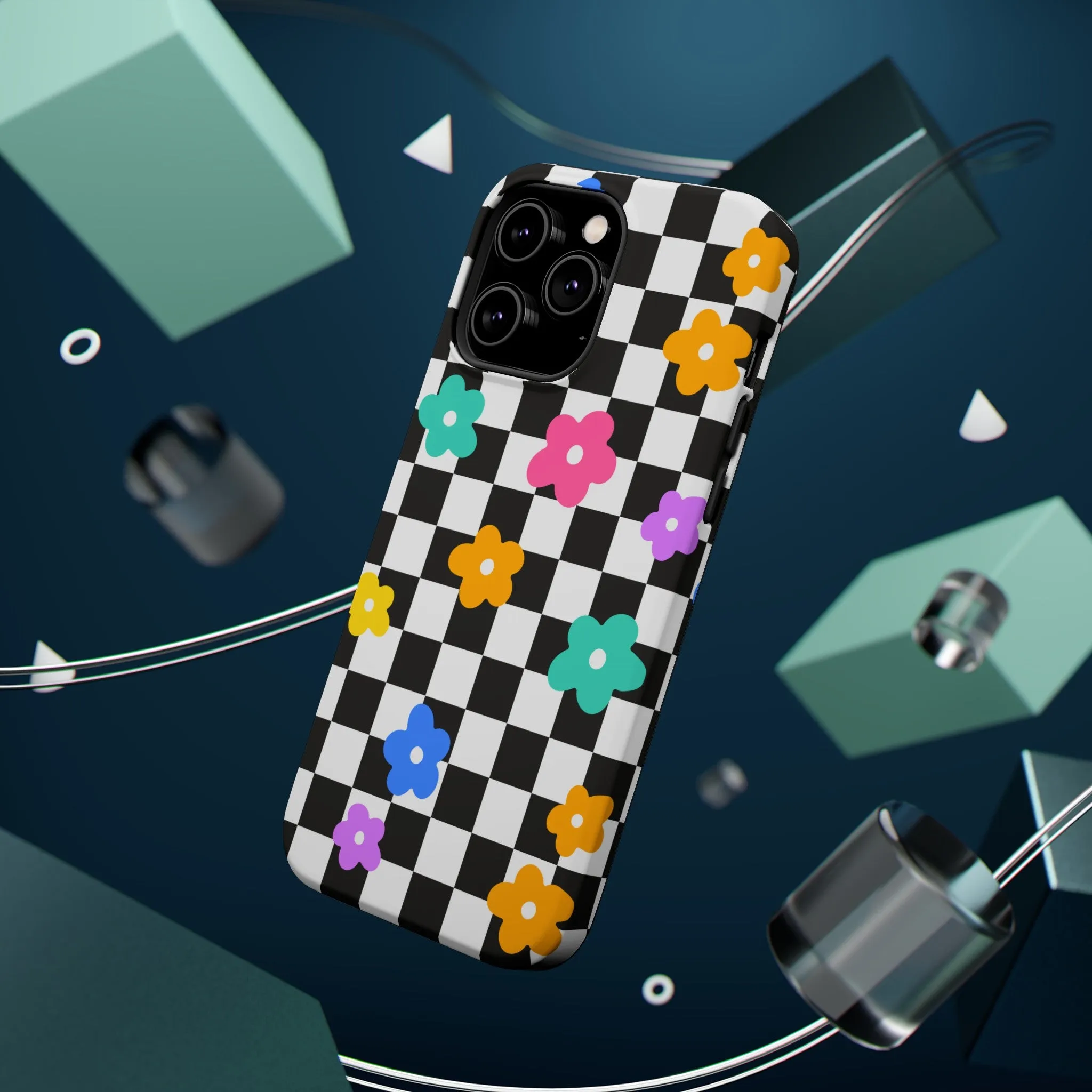 Floral Checkmate | Floral Check Case