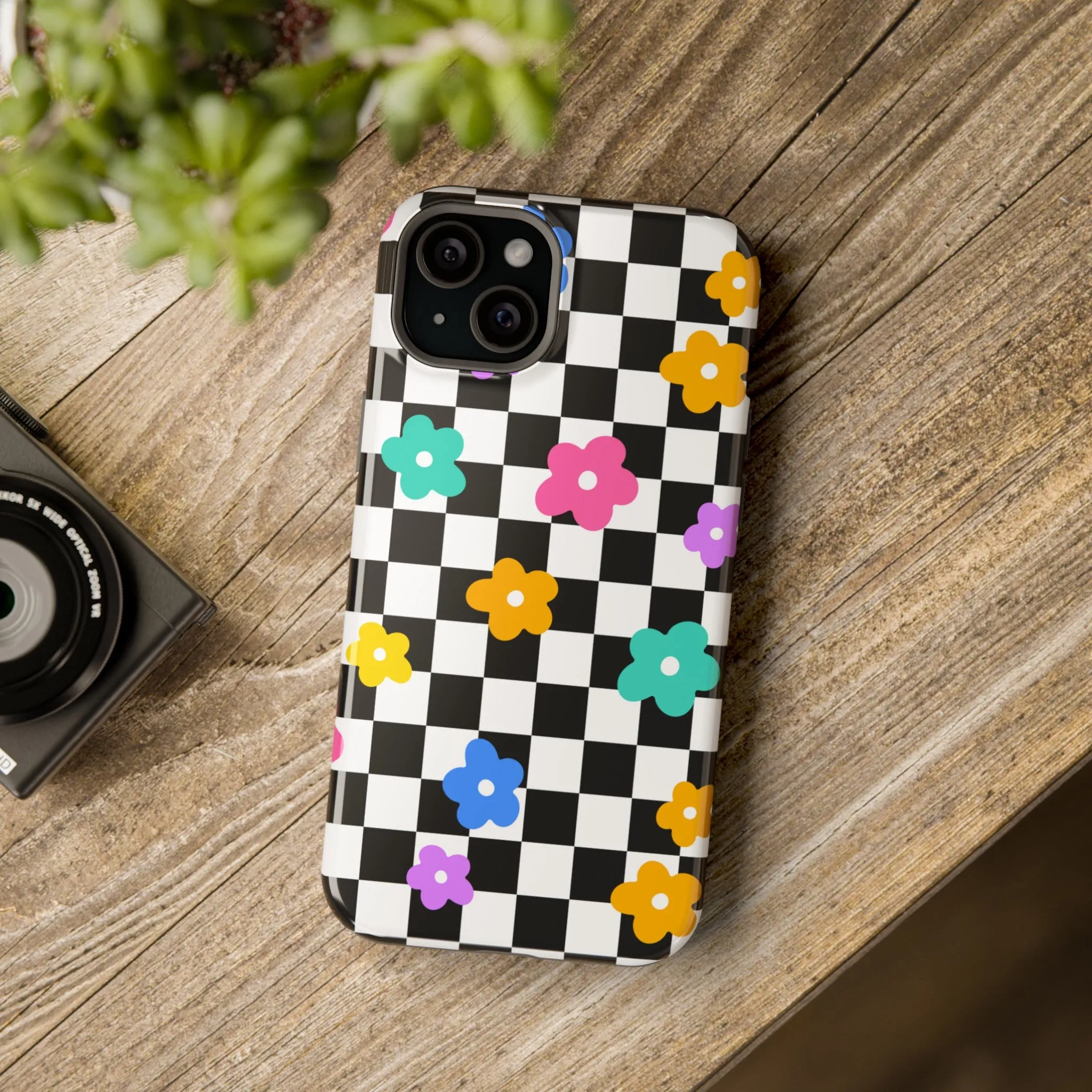 Floral Checkmate | Floral Check Case