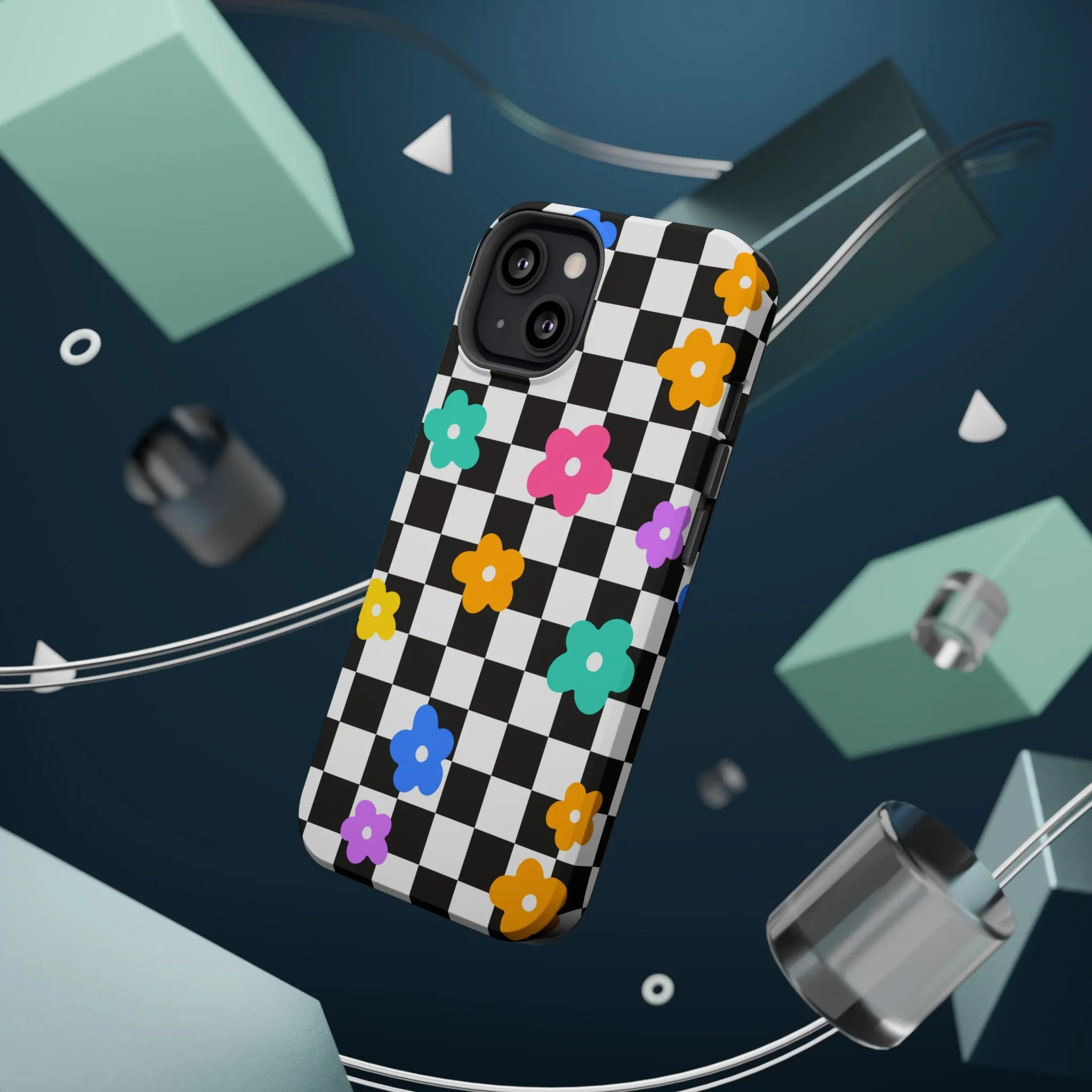 Floral Checkmate | Floral Check Case