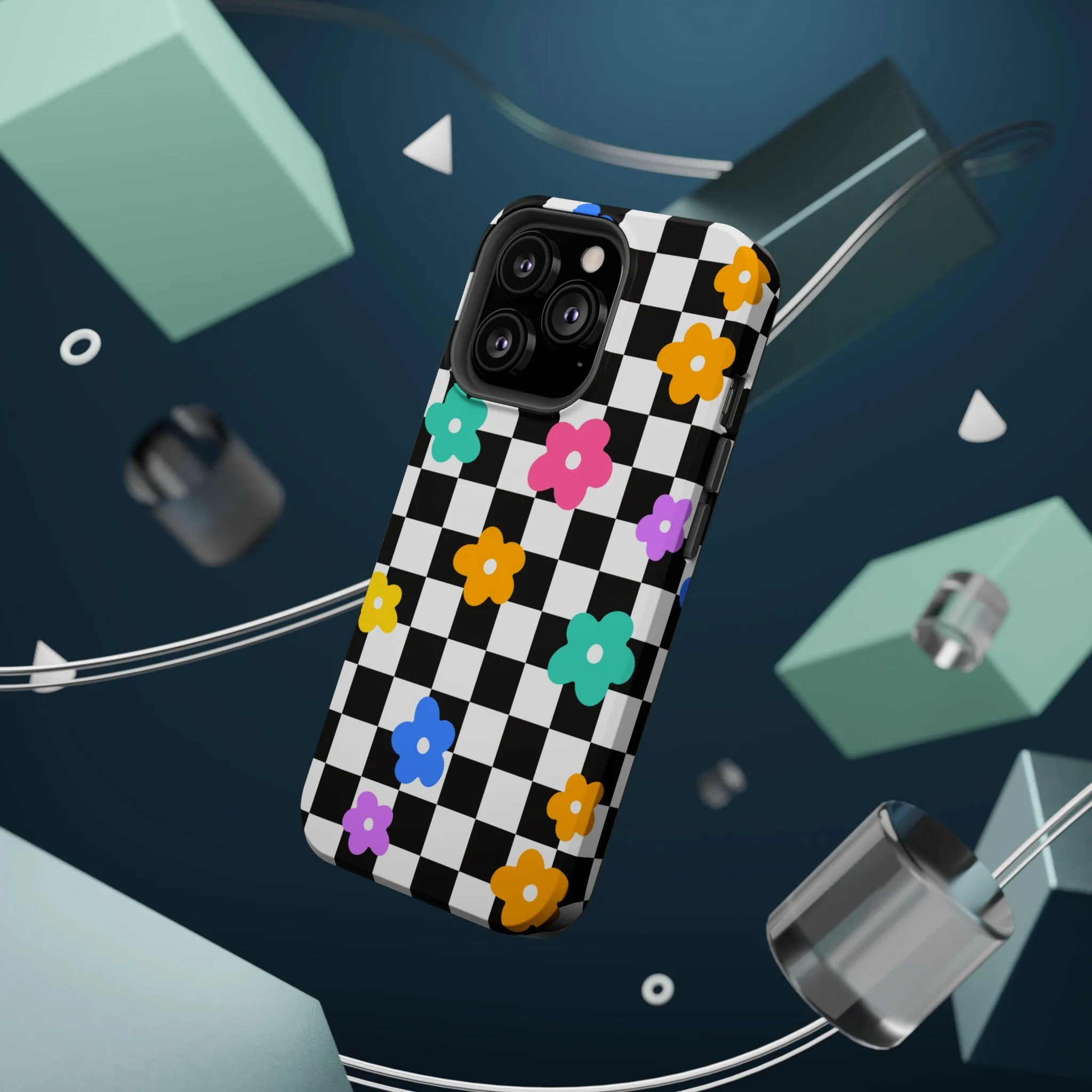 Floral Checkmate | Floral Check Case