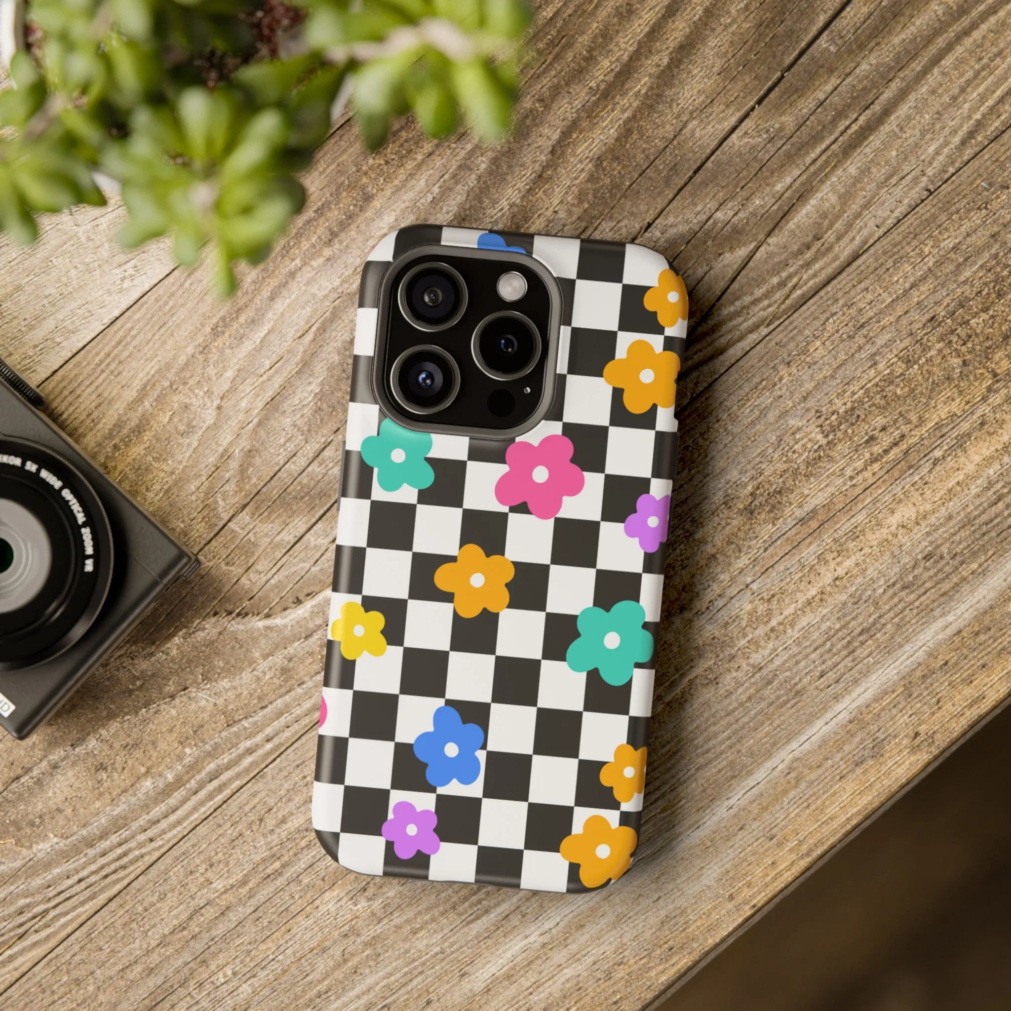 Floral Checkmate | Floral Check Case