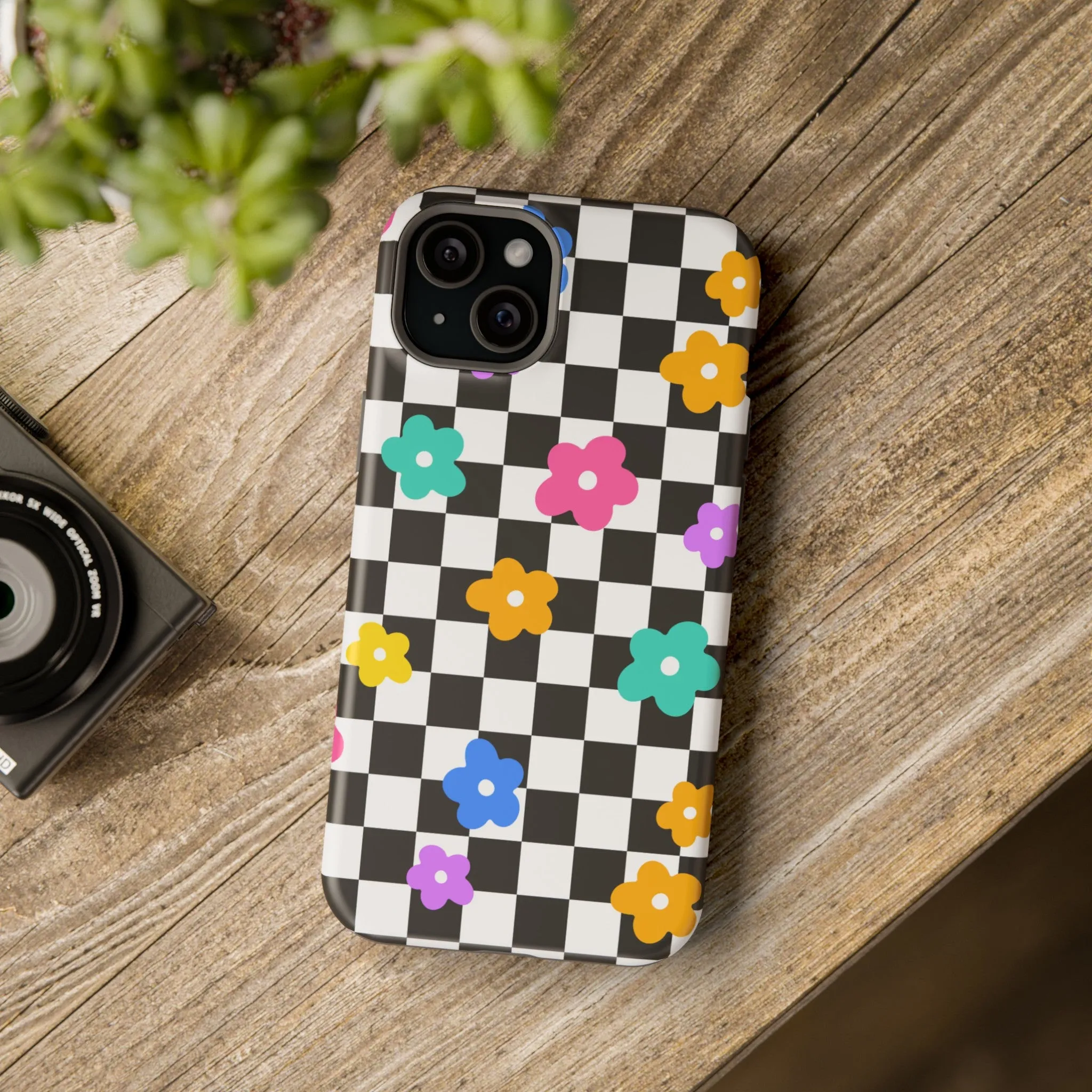 Floral Checkmate | Floral Check Case