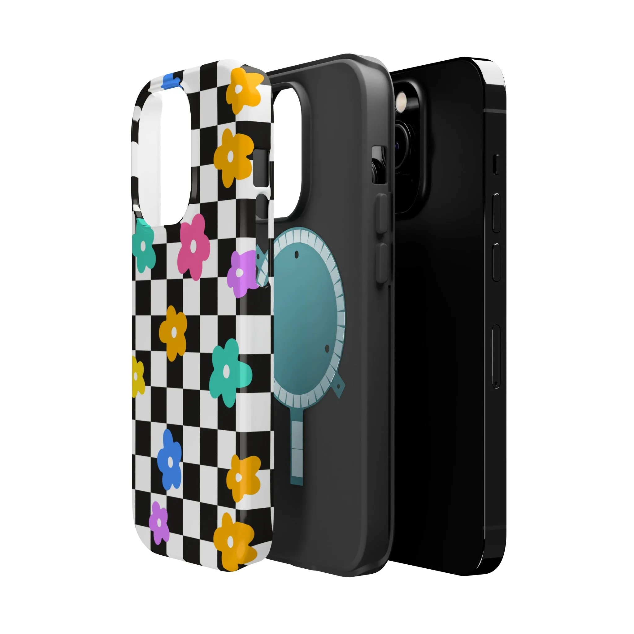 Floral Checkmate | Floral Check Case