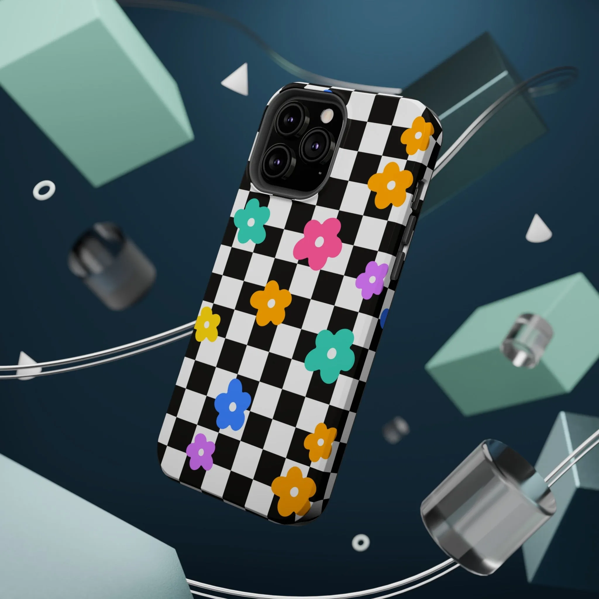 Floral Checkmate | Floral Check Case