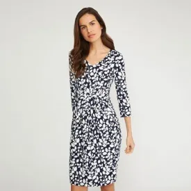 Floral Pintuck Theresa Dress