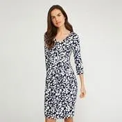 Floral Pintuck Theresa Dress