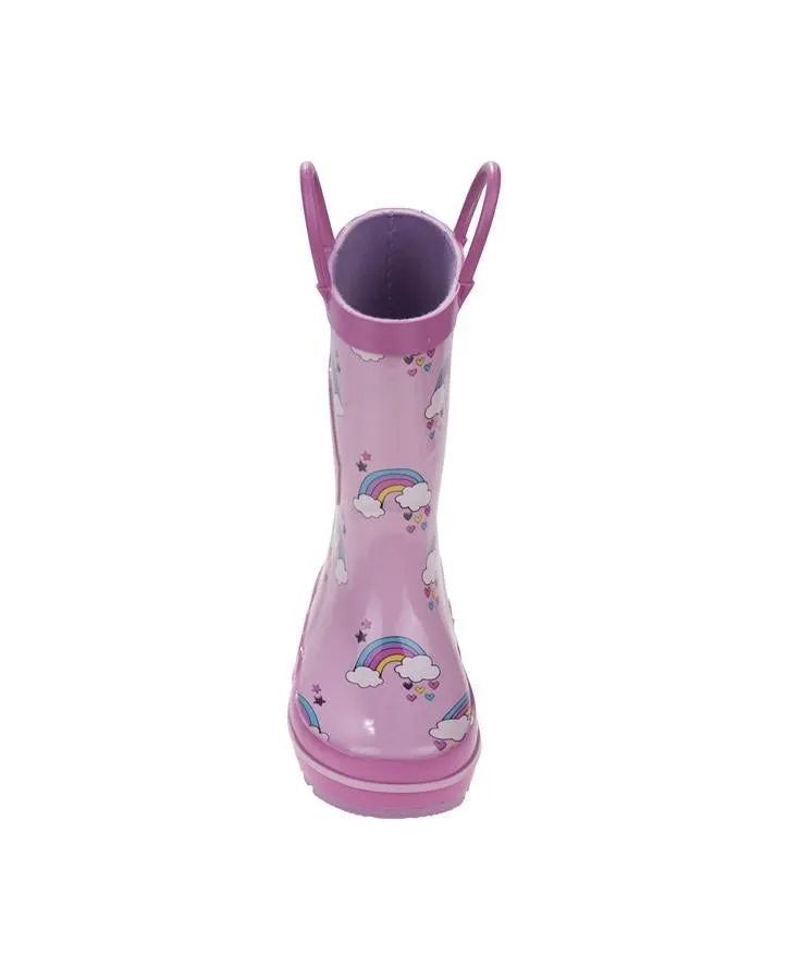 Girls Rainbows Rain Boot