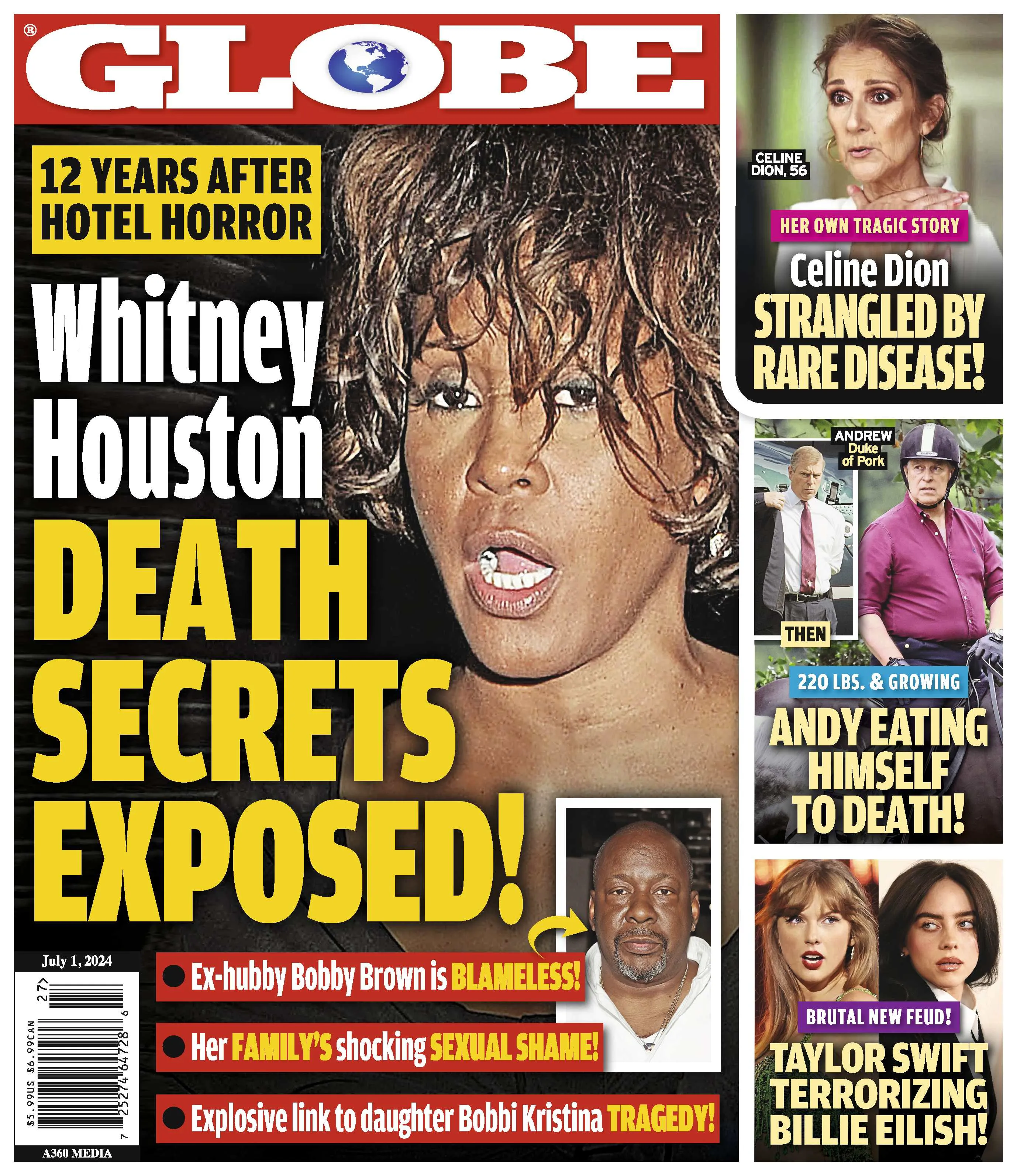 Globe - 07.01.24 Whitney Houston Death Secrets Exposed