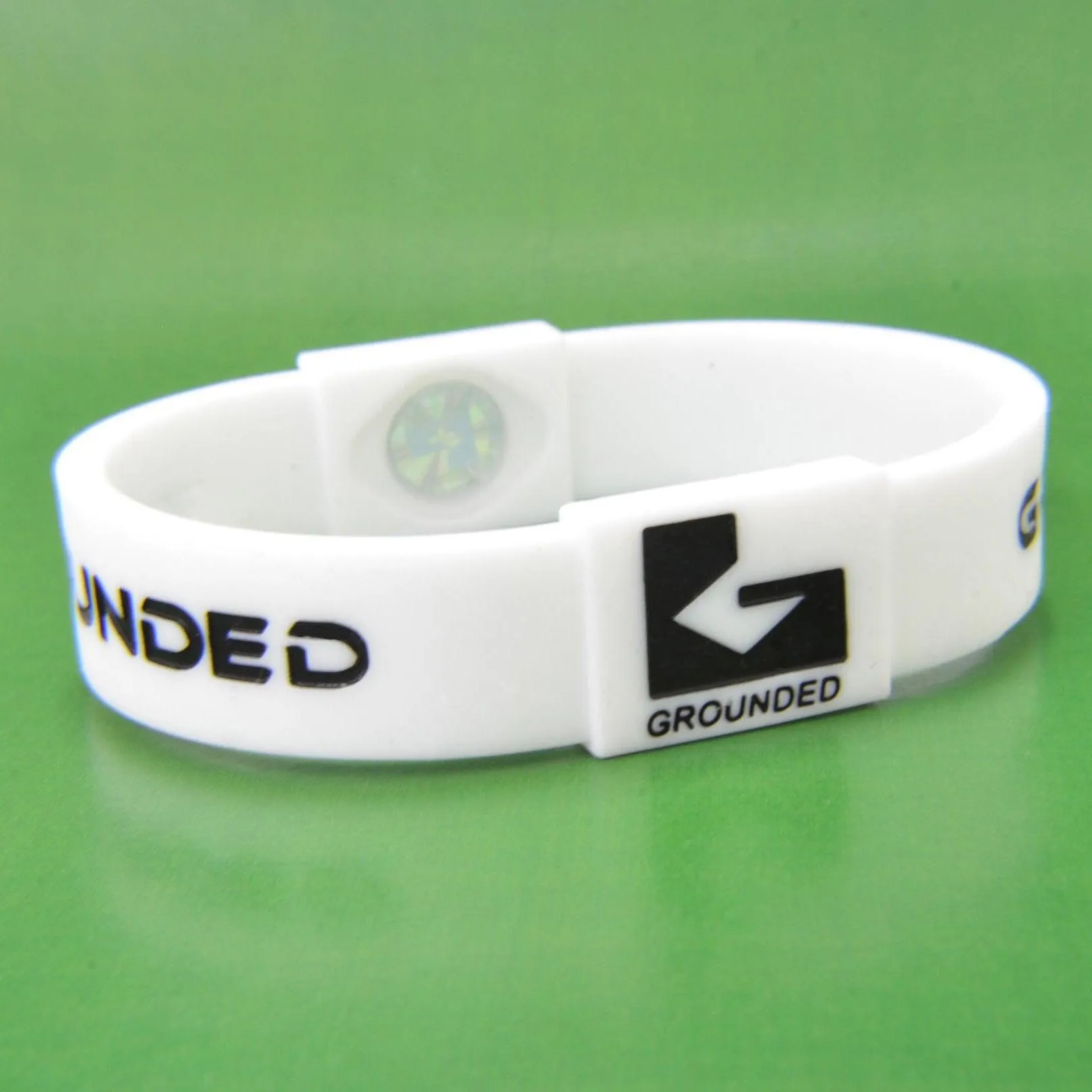 Grounded Energetic Wristband (White/Black)