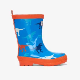 Hatley Giant T-Rex Shiny Rain Boots