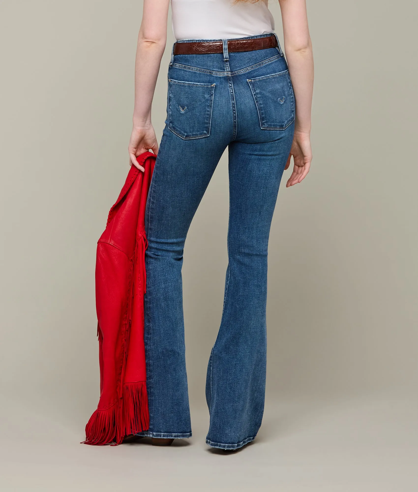 Holly High-Rise Flare Jean :: Harvest