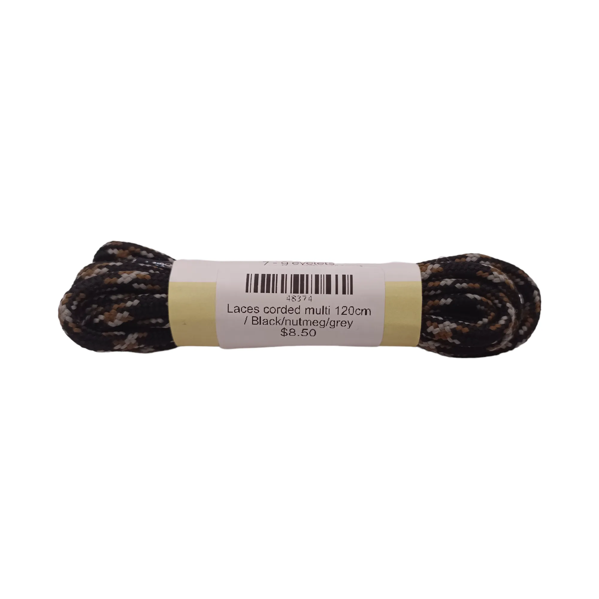 Laces corded multi 120cm