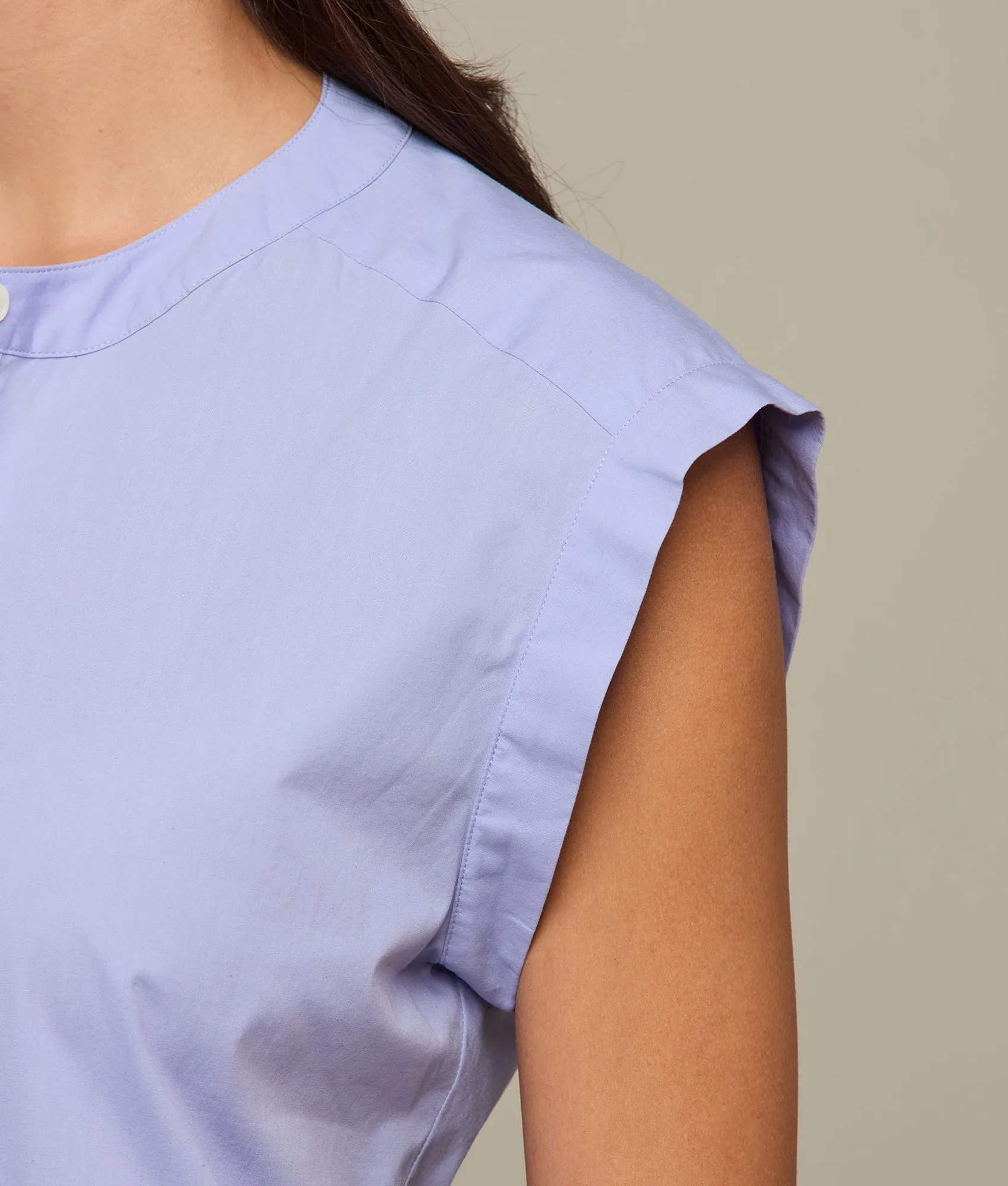 Lachlan Button Dress :: Periwinkle