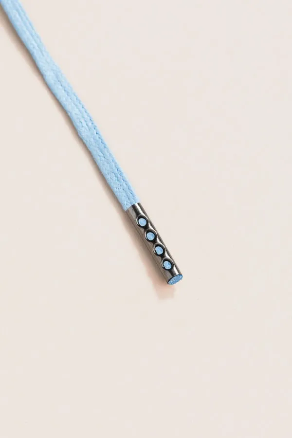 Light Blue | 4 mm Round Waxed Shoelaces