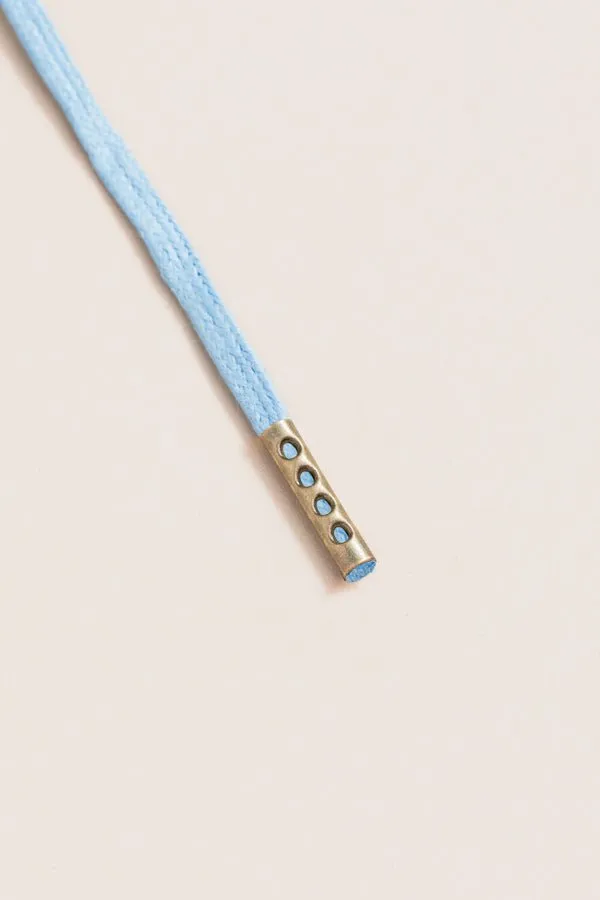 Light Blue | 4 mm Round Waxed Shoelaces