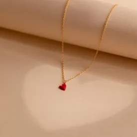 Little Red Heart Necklace