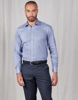 London Blue & White Check Shirt