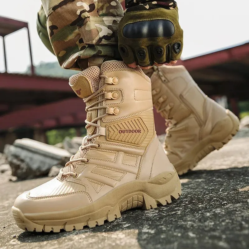 Men's field boots men's high top outdoor shoes men's combat boots field desert special professional training tactical boots