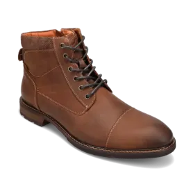 Men's Lodge Cap Toe Lace Up Boot Brown