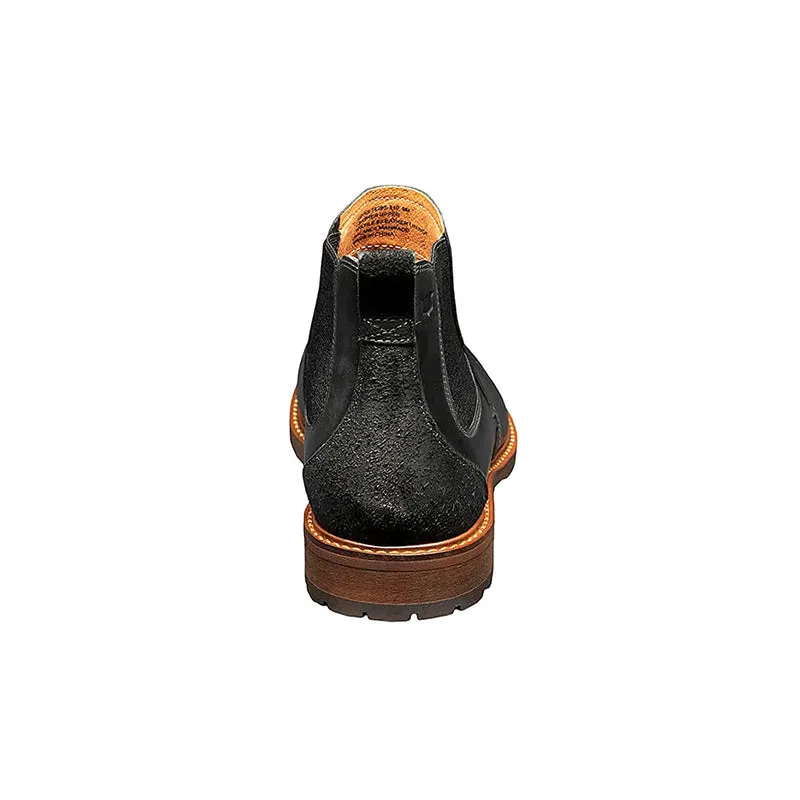 Men's Lodge Plain Toe Black Crazy Horse