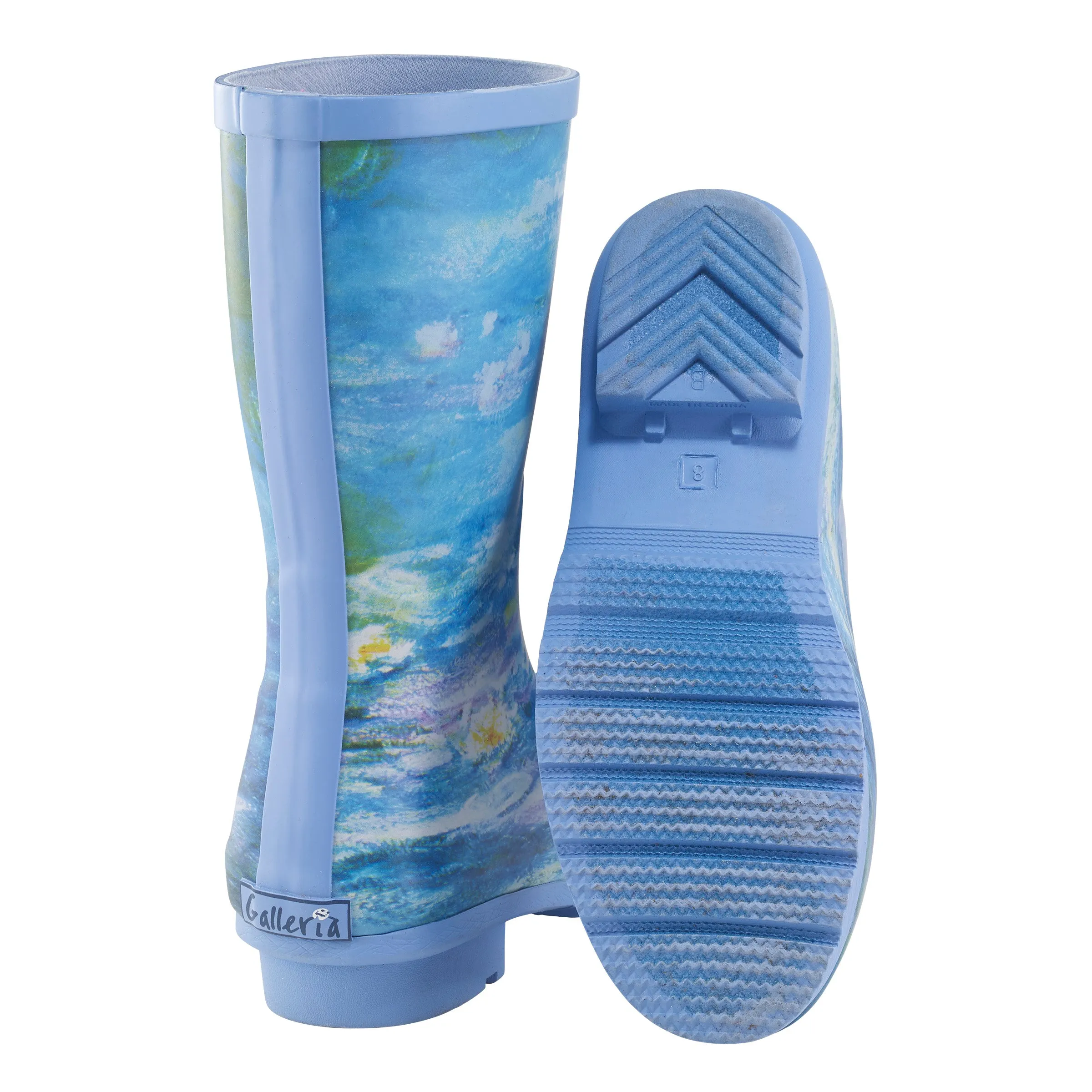 Monet Waterlilies Mid-Calf Rain Boot