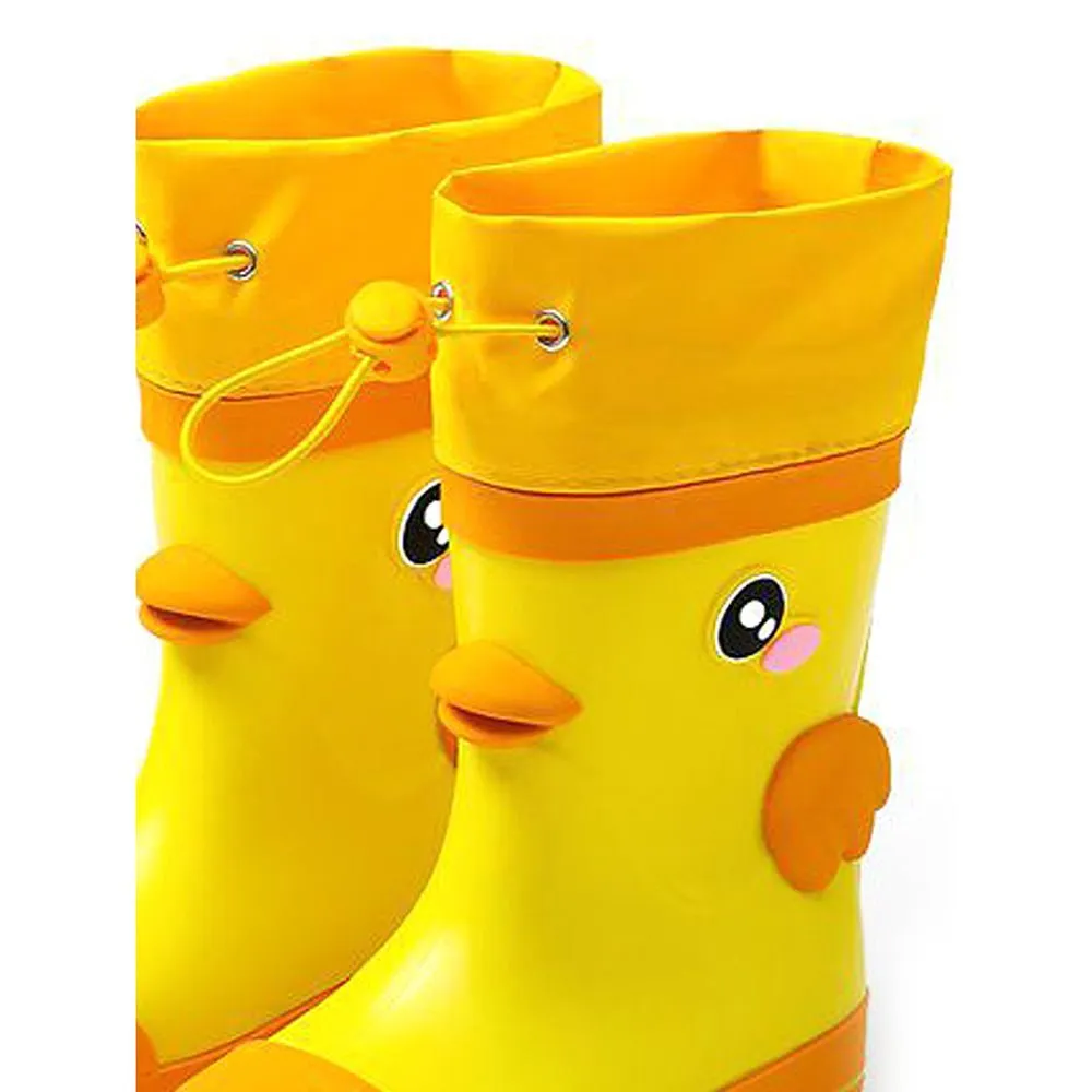 Mr. Daffy Quackhead Flexible Rubber Rain Gumboots for Toddlers and Kids