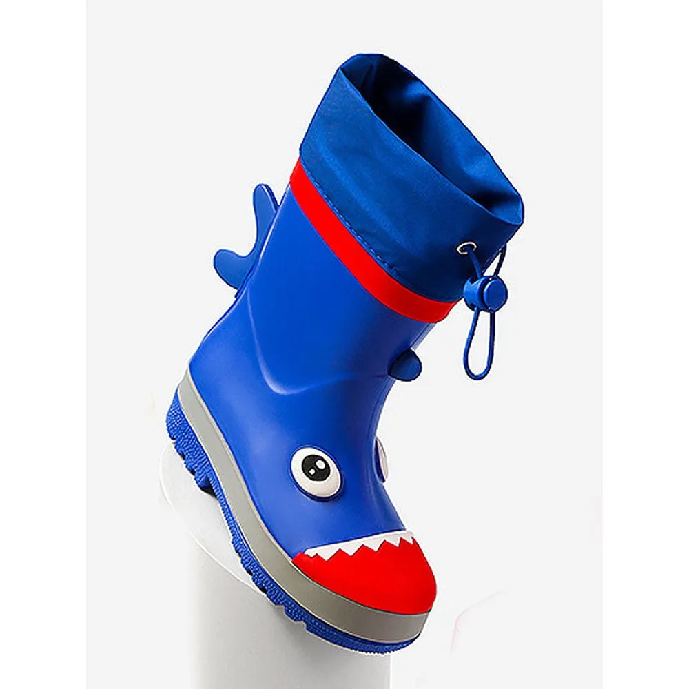 Mr.Choppy Head Flexible Rubber Rain Gumboots for Toddlers and Kids