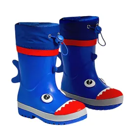 Mr.Choppy Head Flexible Rubber Rain Gumboots for Toddlers and Kids