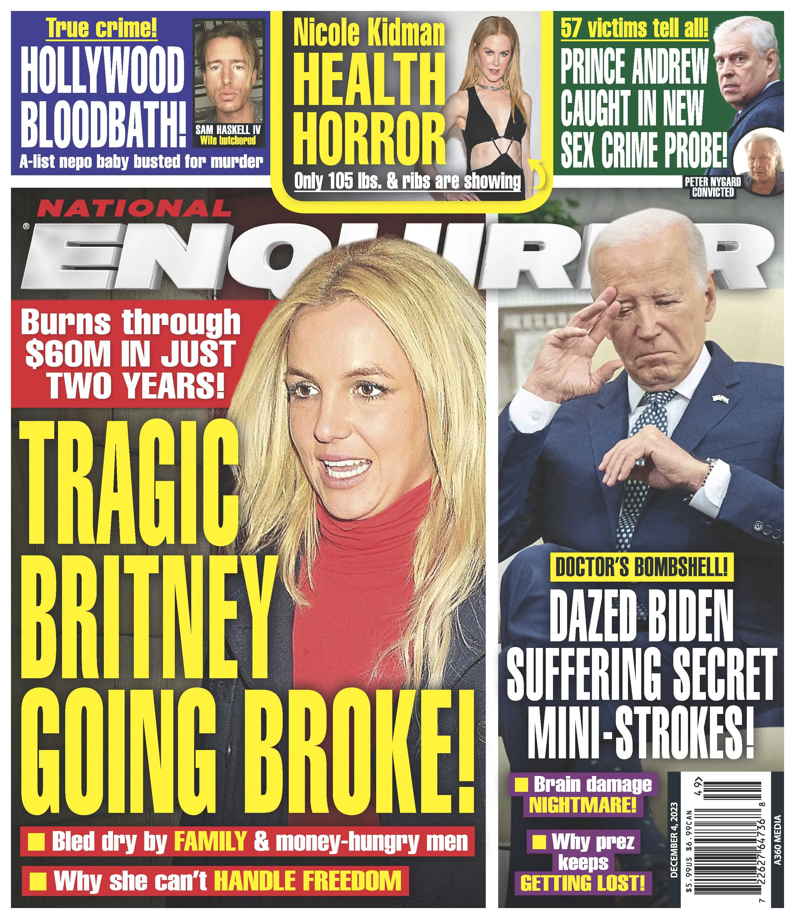 National ENQUIRER - 12.04.23 Tragic Britney Spears Going Broke