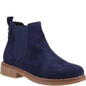 Navy Maddy Wide Boots