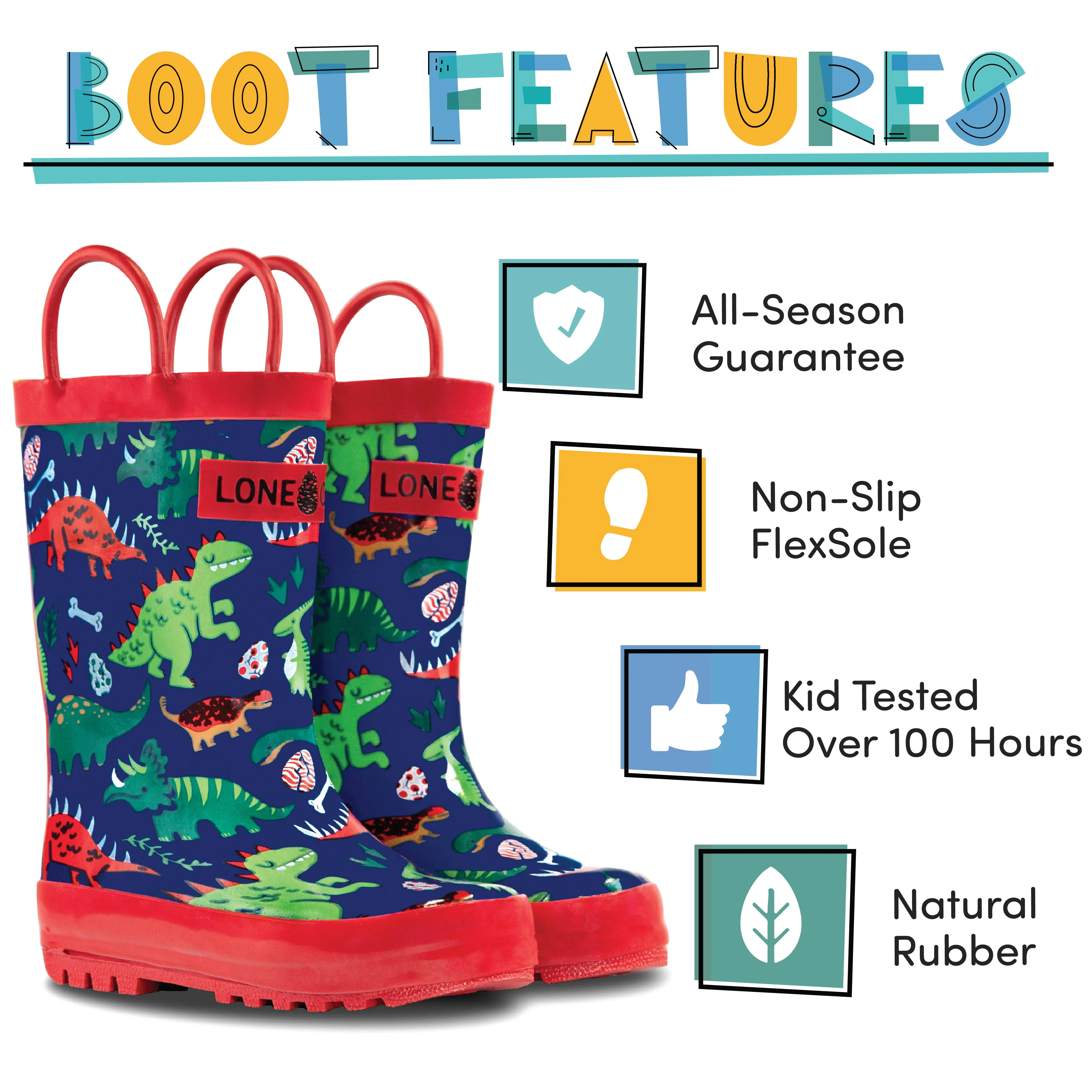 Puddle-a-saurus Dinosaur Rain Boot