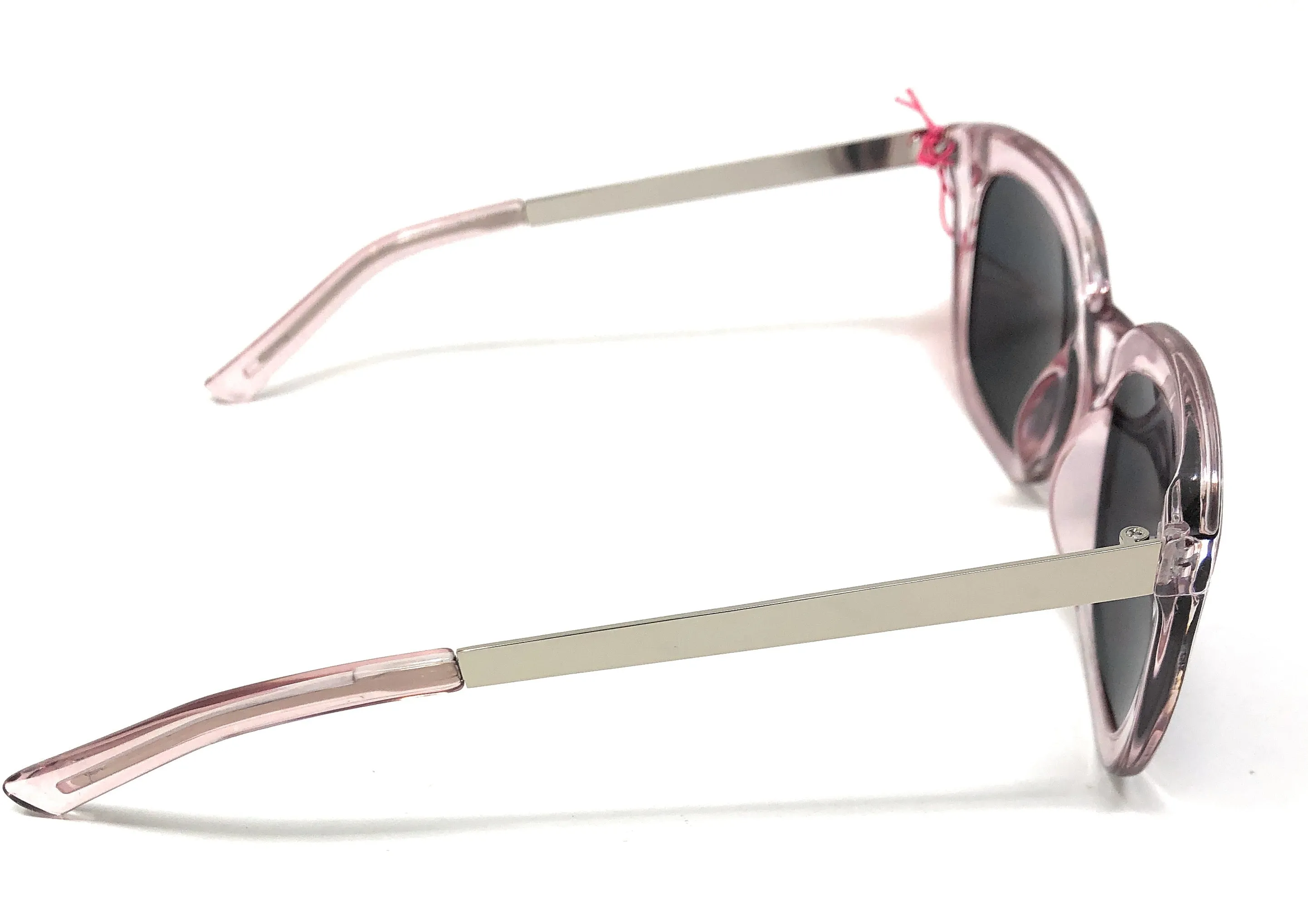 Retro Women's Sunglasses by Boots (model 145J) –  Translucent Rose Frame and Silver Arms with full UV Protection