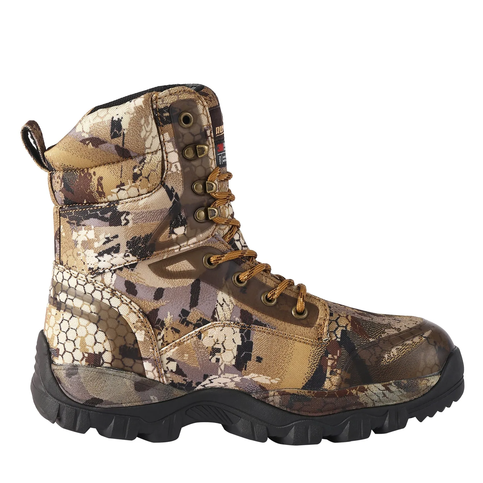 RUNFUN Men's 8" Waterproof Hunting Shoes Camo Tactical Military Boot RF2304-8OT2