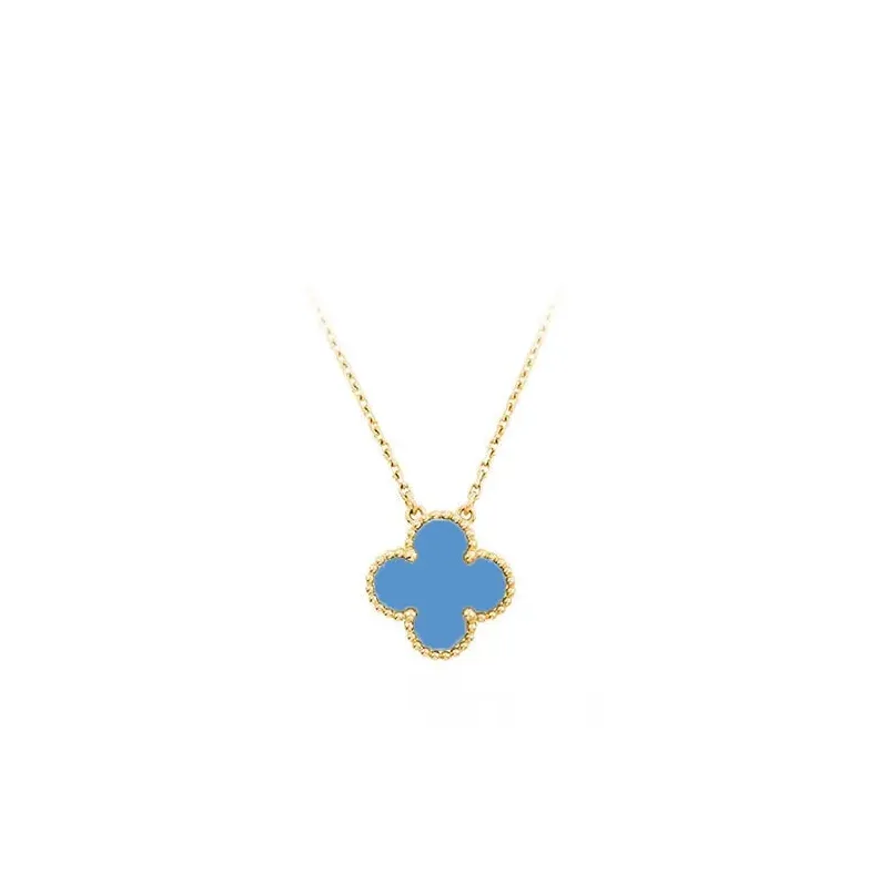 Solid Color Clover Necklace