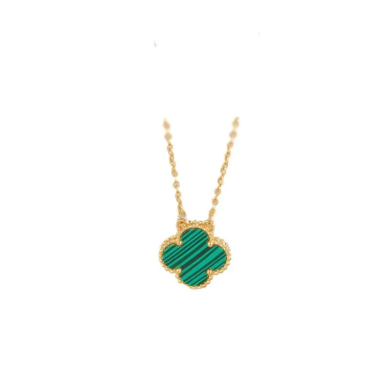 Solid Color Clover Necklace