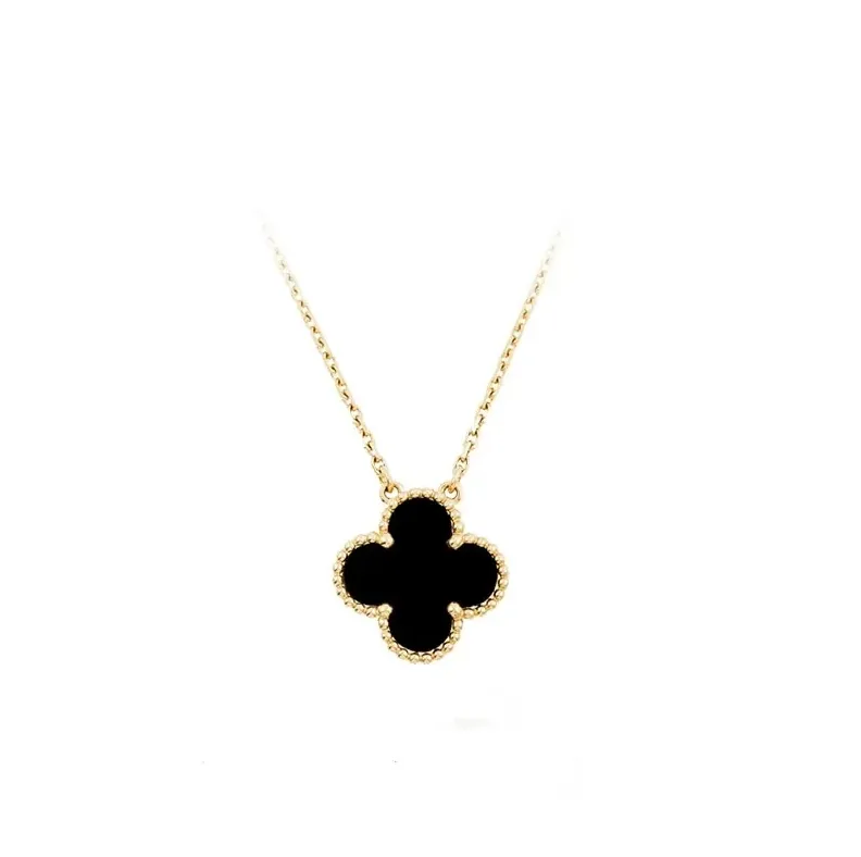 Solid Color Clover Necklace