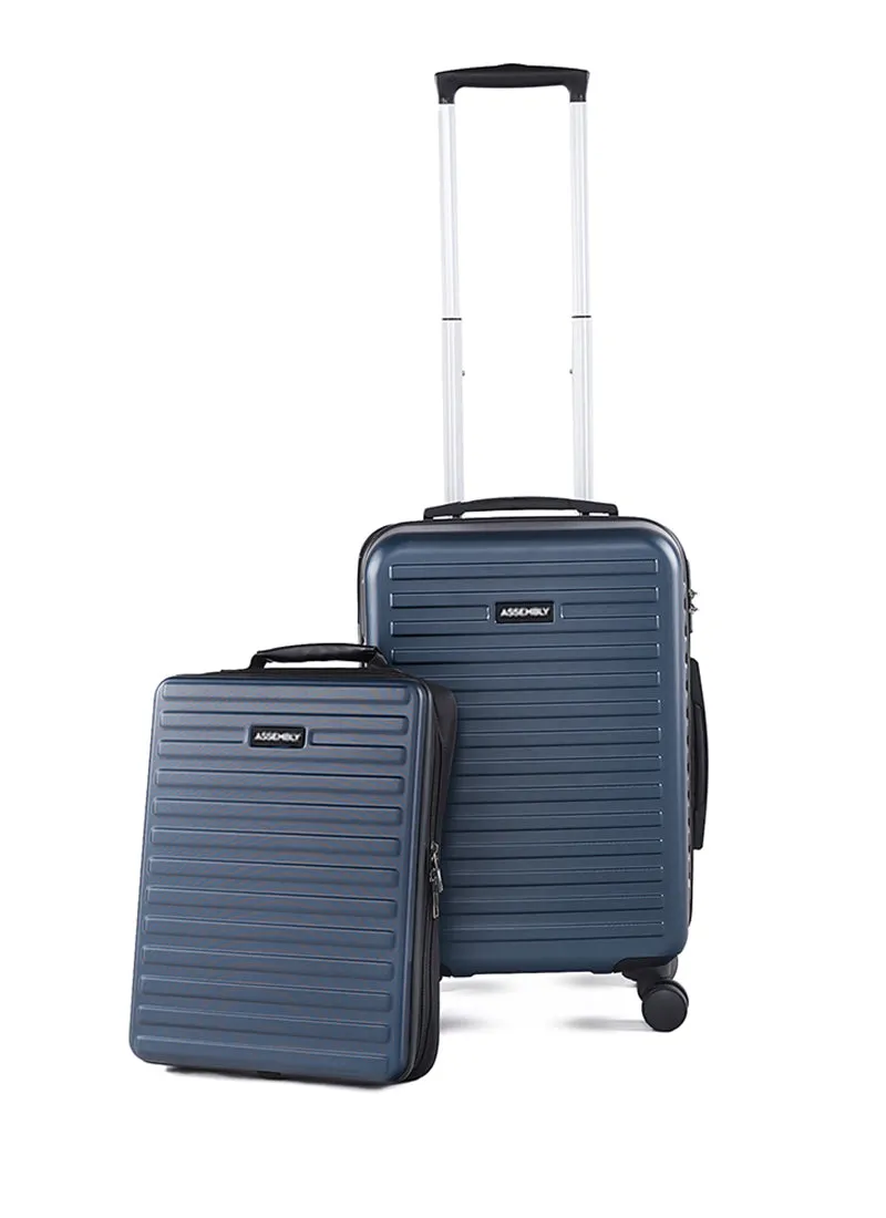 Stark Edge Combo | Blue | Cabin Hard Luggage with Backpack