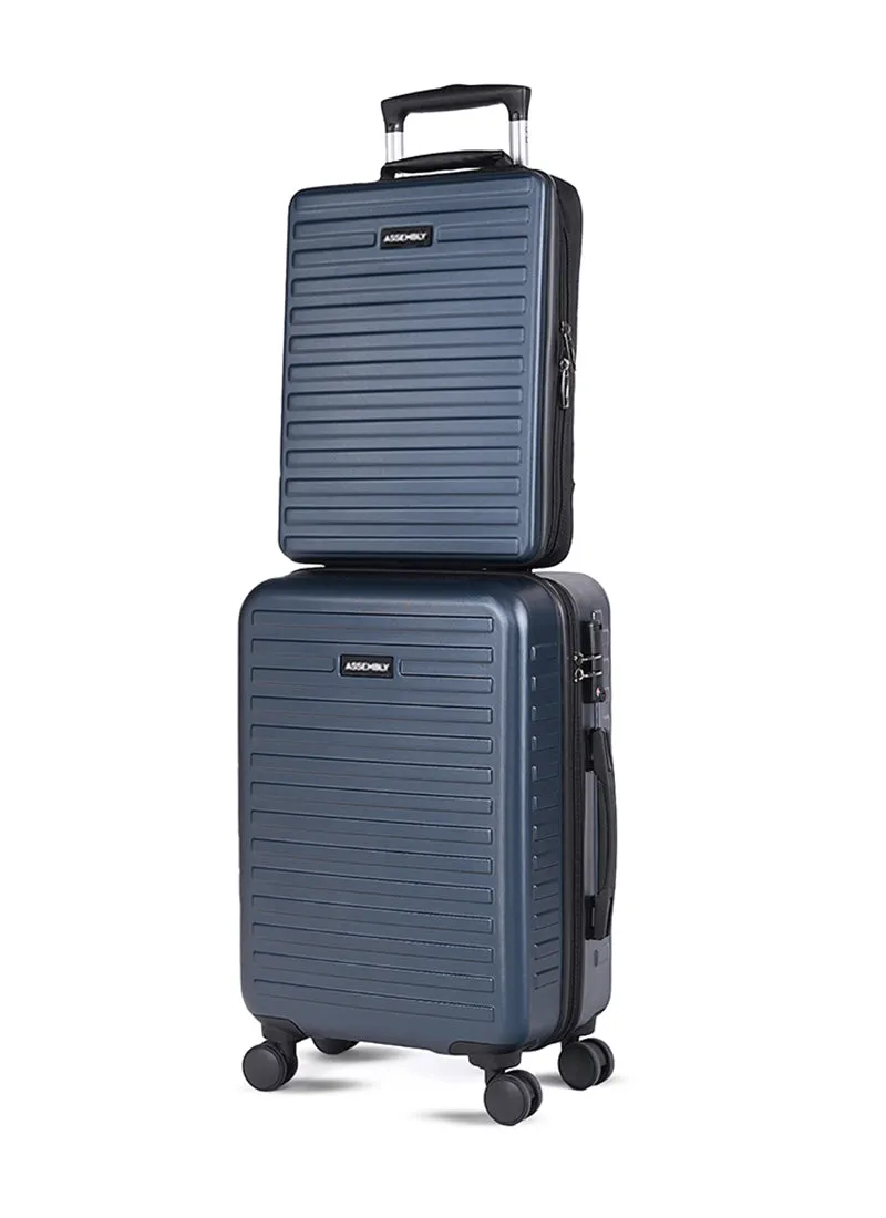 Stark Edge Combo | Blue | Cabin Hard Luggage with Backpack